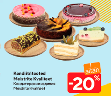 Kondiitritooted Meistrite Kvaliteet -20%