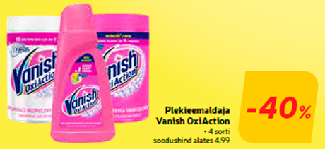 Plekieemaldaja Vanish OxiAction -40%