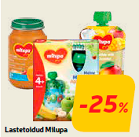 Lastetoidud Milupa -25%