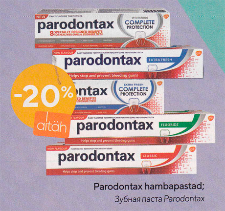 Parodontax hambapastad  -20%