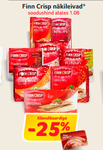 Finn Crisp näkileivad* -25%