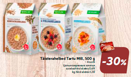 Täisterahelbed Tartu Mill, 500 g  -30%