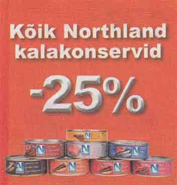 Kõik Northland kalakonservid 