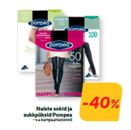 Naiste sokid ja sukkpüksid Pompea  -40%
