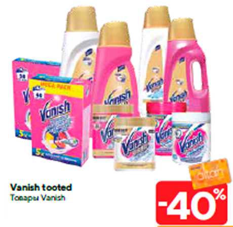 Vanish tooted -40%