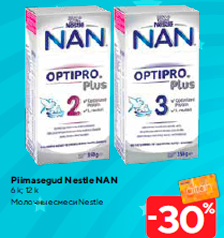 Piimasegud Nestle NAN -30%