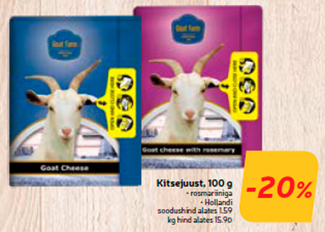 Kitsejuust, 100 g -20%