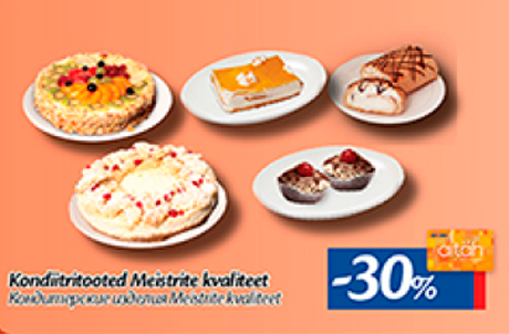 Kondiitritooted Meistrite kvaliteet  -30%