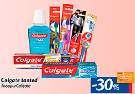 Colgate tooted  -30%