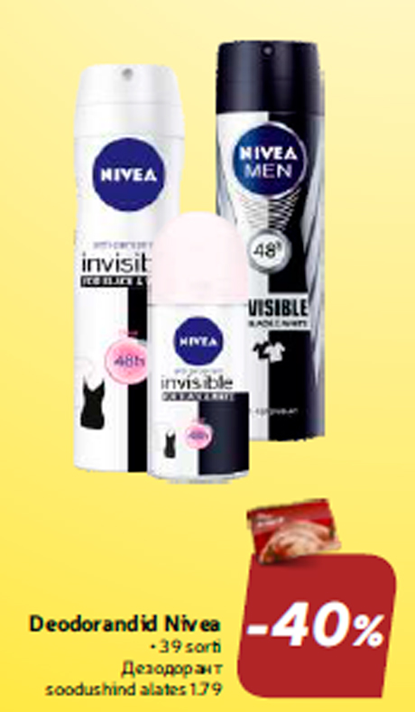 Deodorandid Nivea  -40%
