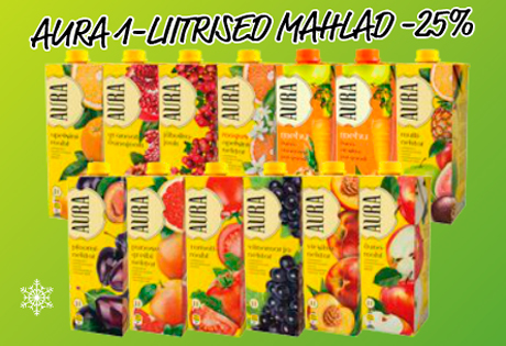 AURA 1 - LIITRISED MAHLAD  -25%