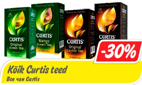 Kõik Curtis teed -30%