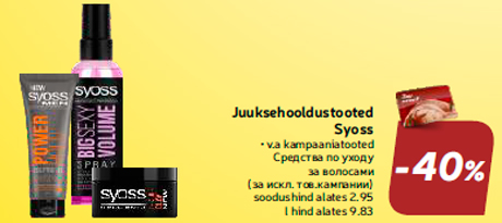 Juuksehooldustooted Syoss  -40%