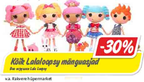 Kõik Lalaloopsy mänguasjad -30%