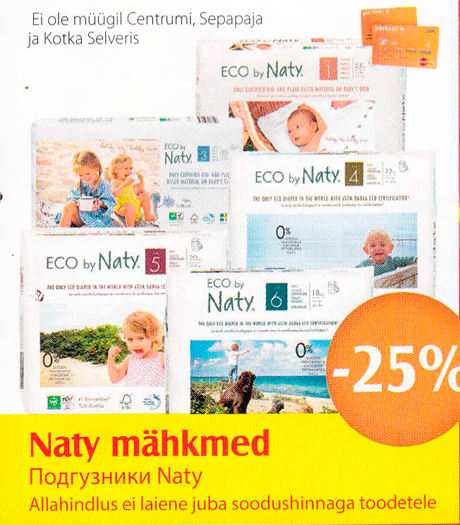 Naty mähkmed  -25%