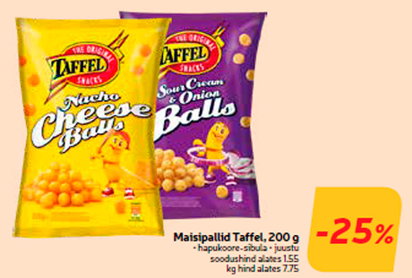 Maisipallid Taffel, 200 g  -25%
