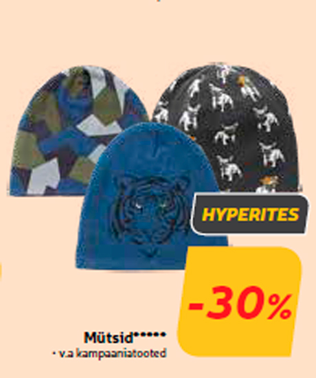 Mütsid*****  -30%
