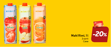 Mahl Rimi, 1 l  -20%