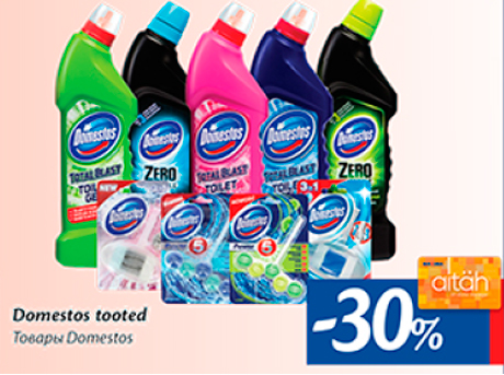 Domestos tooted  -30%