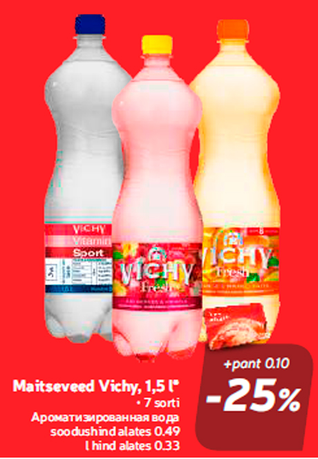 Maitseveed Vichy, 1,5 l*  -25%