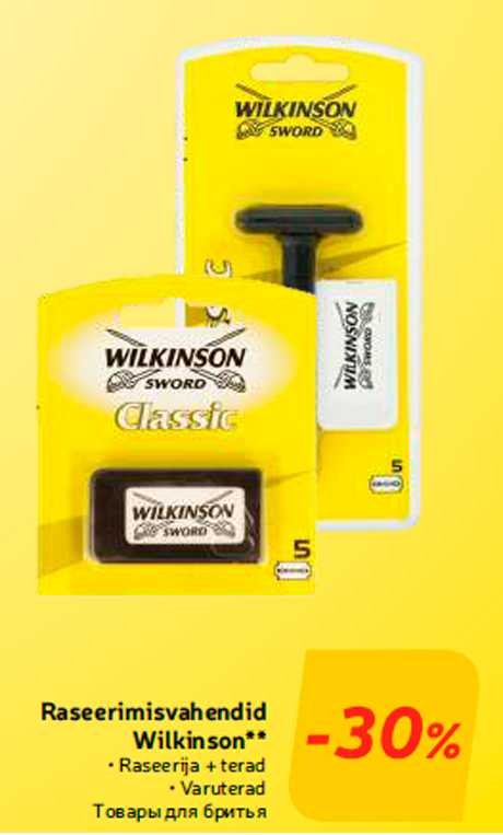 Raseerimisvahendid Wilkinson**  -30%