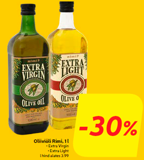 Oliiviõli Rimi, 1 l -30%
