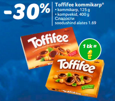 Toffifee kommikarp*  -30%