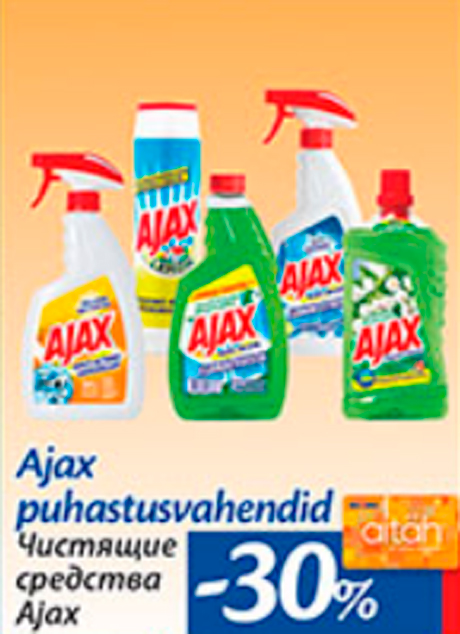 Ajax puhastusvahendid  -30%