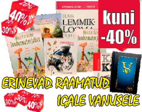 ERINEVAD RAAMATUD IGALE VANUSELE  -40%