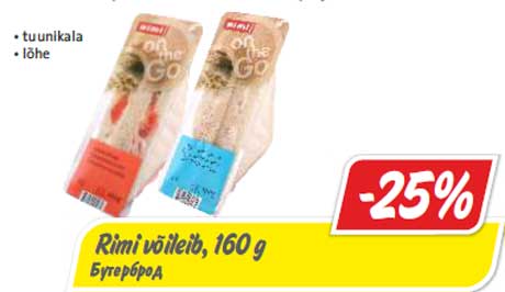 Rimi võileib, 160 g -25%