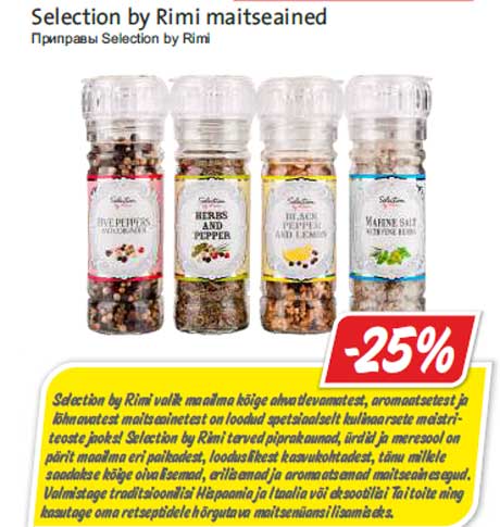 Selection by Rimi maitseained -25%