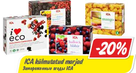 ICA külmutatud marjad  -20%