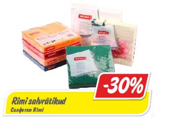 Rimi salvrätikud -30%