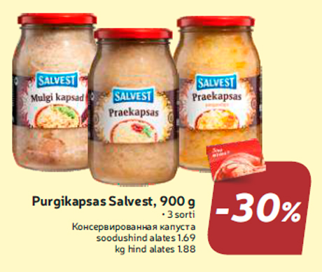 Purgikapsas Salvest, 900 g  -30%
