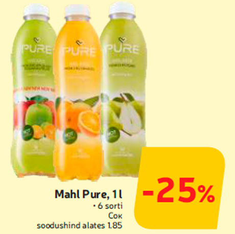 Mahl Pure, 1 l  -25%

