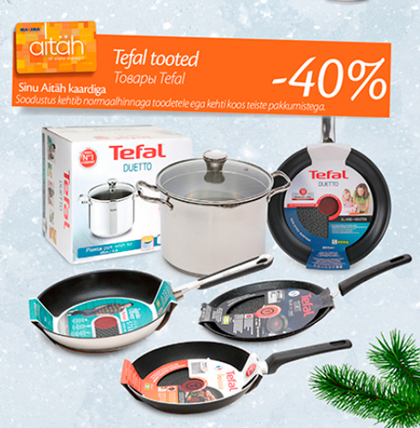 Tefal tooted  -40%