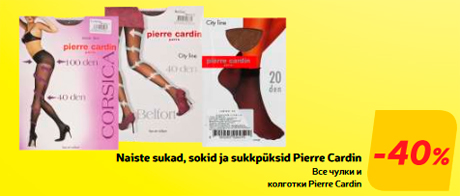 Naiste sukad, sokid ja sukkpüksid Pierre Cardin  -40%