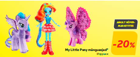 My Little Pony mänguasjad*  -20%