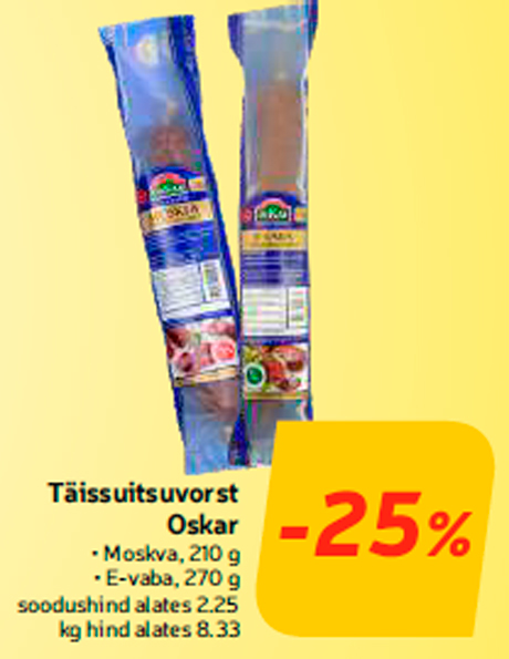 Täissuitsuvorst Oskar -25%