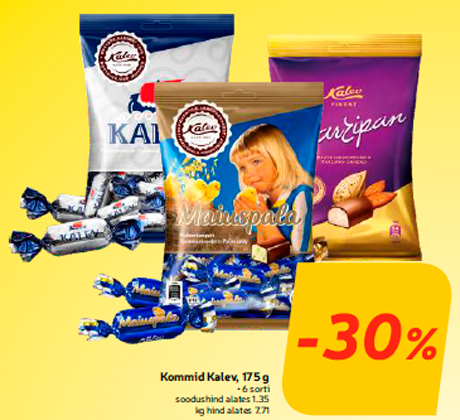 Kommid Kalev, 175 g -30%