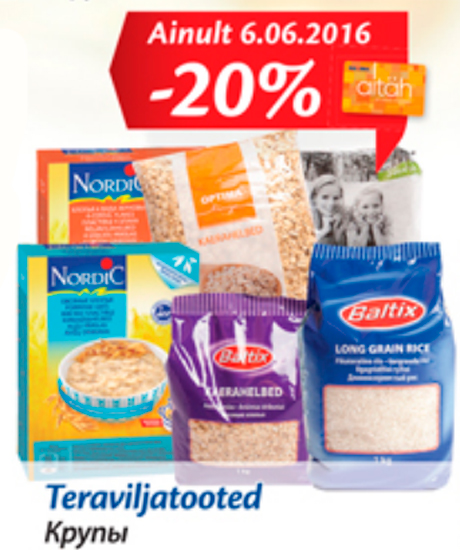 Teraviljatooted  -20%