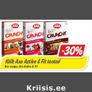 Kõik Axa Active & Fit tooted -30%