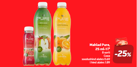 Mahlad Pure, 25 ml-1 l*  -25%