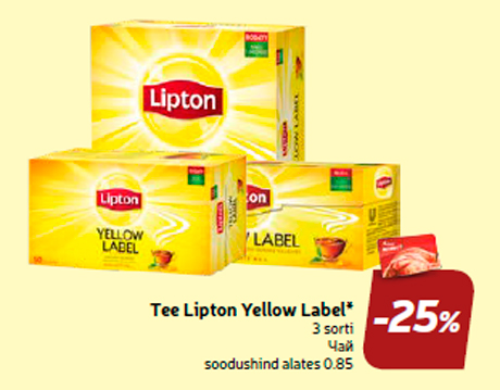 Tee Lipton Yellow Label*  -25%