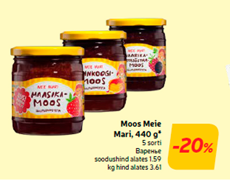 Moos Meie Mari, 440 g*  -20%