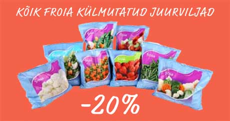 Kõik Froia külmutatud juurviljad  -20%