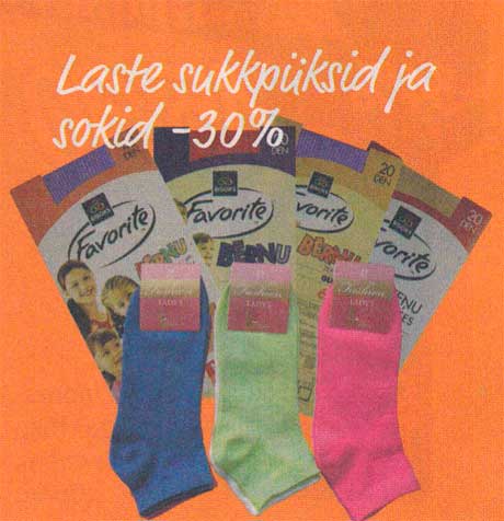 Laste sukkpüksid ja sokid  -30%