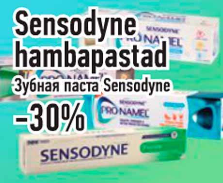 Sensodyne hambapastad  -30%