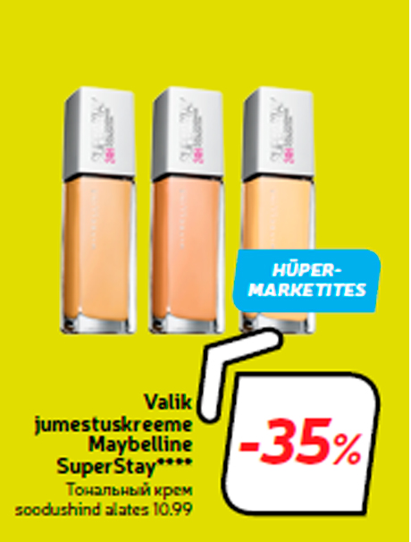 Valik jumestuskreeme Maybelline SuperStay****  -35%