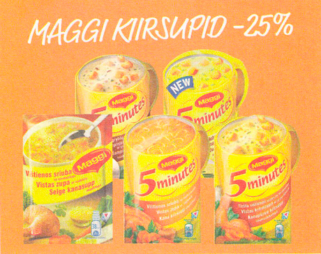 MAGGI KIIRSUPID  -25%